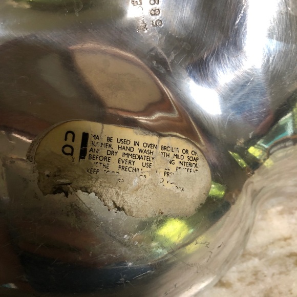 NAMBE 3 SECTION METAL BOWL DISH 589A 11X11 - Picture 5 of 12